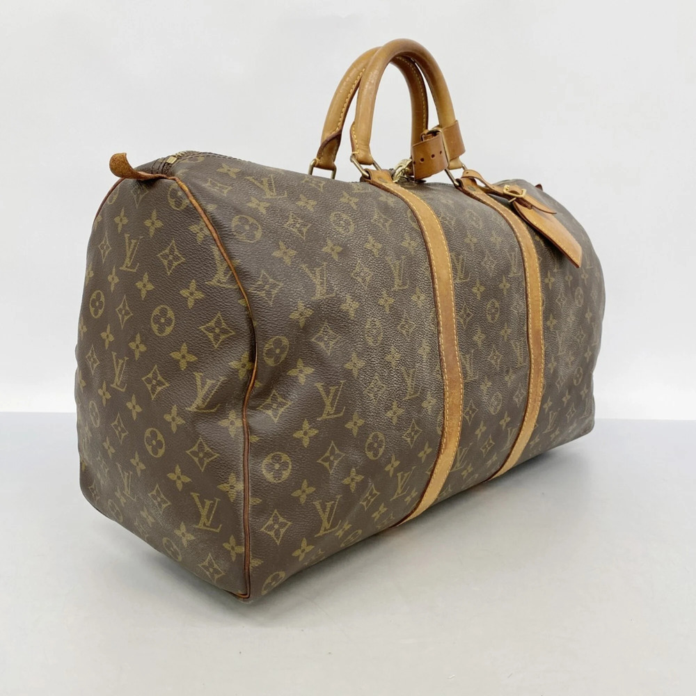 LOUIS VUITTON Brown Monogram Keepall 50 Boston Bag - Picture 2 of 11